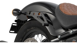 Legend Gear Seitenträger für Harley-Davidson Softail, schwarz schwarz