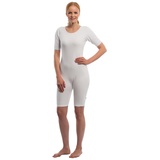 Suprima Pflegebody für Damen und Herren kurzer Arm grau Gr. S