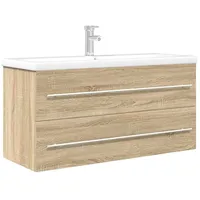 VidaXL Badmöbel-Set Sonoma-Eiche 2-tlg. Braun