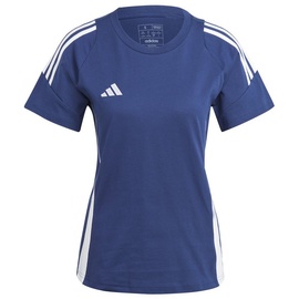 adidas Tiro 24 T-Shirt Damen Blau Weiss