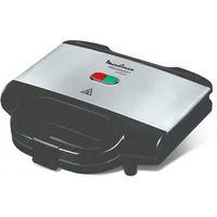 Moulinex SM156D Ultracompact Metal Sandwich-Maker, Platten mit Antihaftbeschichtung