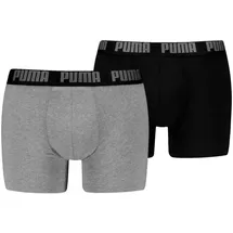 Puma MEN EVERYDAY BASIC BOXERS 2P Grey Melange / Black M