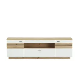 Uno Frenso Lowboard 190 x 59 x 47 cm Weiß Holzwerkstoff