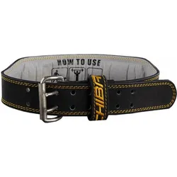 Chiba 40810 Leather Training  Belt (Black/Gold) XS gold XS