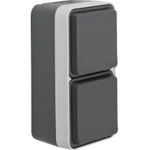 Hager Schuko-Steckdose 2-fach grau 1 St.