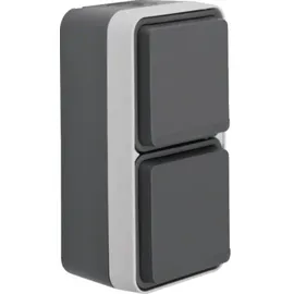 Hager Schuko-Steckdose 2-fach grau 1 St.