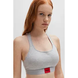 Hugo Bralette-BH BRALETTE PAD.RED LAB mit aufgesticktem HUGO BOSS Logo grau S