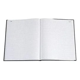 Exacompta Geschäftsbuch A4 kariert Schwarz