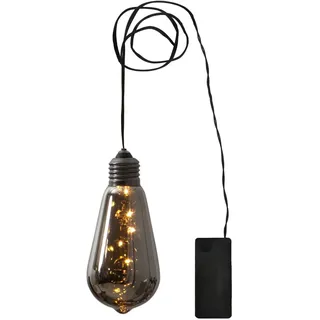 StarTrading LED Dekoleuchte GLOW dunkle Glühbirne mit Batteriebetrieb 13cm Timer