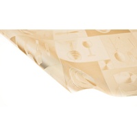 Almina Tischdecke Bedruckt Tischfolie Tischschutz Schutzfolie Abwaschbar PVC 140 cm x 140 cm
