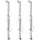 vidaXL Gartendusche 220 cm edelstahl