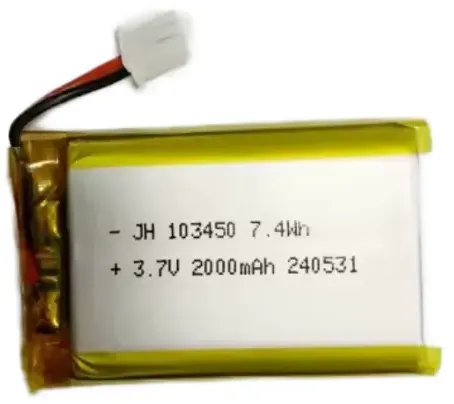 Jhxny 103450 Li-ion Akku (2000mAh, 3.7V) – mit ZHR-2 Anschluss