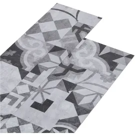 vidaXL PVC-Laminat-Dielen 5,02 m2 2 mm Selbstklebend Grau Muster