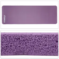 relaxdays Yogamatte violett 60,0 x 180,0 x 1,0