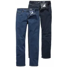 Arizona Stretch-Jeans »John«, (Packung, 2 tlg.), Straight Fit 58 N - U Gr. blau Herren Jeans