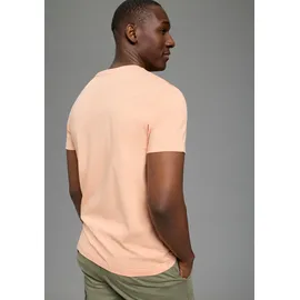 delmao Rundhalsshirt Kurzarm, Regular Fit, basic, aus 100% Baumwolle orange 4XL (68/70)