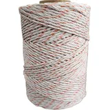 ZGM Weidezaunlitze Premium weiß/orange 200 m, 9 Leiter