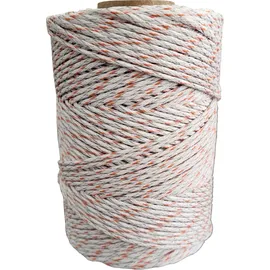 ZGM Weidezaunlitze Premium weiß/orange 200 m, 9 Leiter