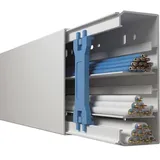 GGK 11035 Leitungsführungskanal FB 60x150-9010, PVC, mit Bodenlochung, alpinweiß