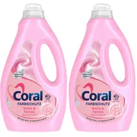 Coral Feinwaschmittel Wolle & Feines Flüssigwaschmittel für eine schonende Reinigung 23 WL 1,15 Liter (Packung mit 2)