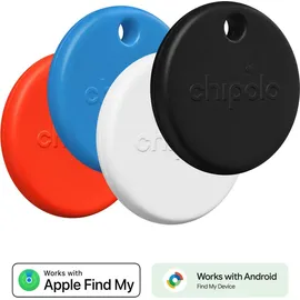 Chipolo POP Schwarz/Weiß/Rot/Blau - 4-Pack
