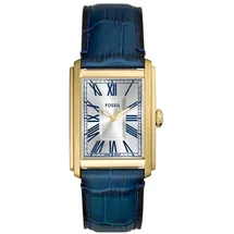 Fossil Carraway Uhr für Herren, Quarz-Dreizeigerwerk mit Leder- oder Edelstahlarmband