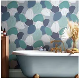 Envy Mood Vliestapete 53 cm x 10 m 1 St Blau 34193
