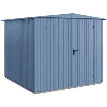 Hörmann Gerätehaus Berry Classic 2,59 x 2,48 m Taubenblau