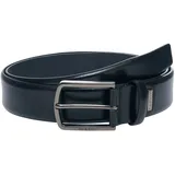 Bugatti Herrengürtel Leder schwarz 105