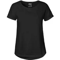 Kompatible Ware Ladies Roll Up Sleeve T-Shirt Farbe:Black, Größe:XS