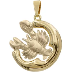trendor 41000-7 Krebs Sternzeichen Anhänger Gold 333 (8 Karat) Ø 21 mm