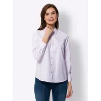 Heine Klassische Bluse in rosé-weiß-gestreift | Gr.: 38