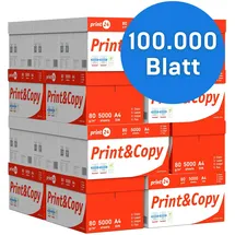 print24 Druckerpapier A4 80 g/m2 100000 Blatt