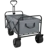 vidaXL Bollerwagen Klapp-Handwagen grau