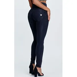 Freddy Jeggings "WRUP", Damen, Gr. S (36), N-Gr, schwarz, Denim/Jeans, Obermaterial: 84% Baumwolle, 16% Elasthan, skinny fit lang, Hosen Jeggings, mit hohem Bund und Push-Up Effekt