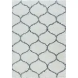 KADIMA DESIGN Teppich Schlafzimmer Hochflor Skandinavisch Samtweich Waschbar Strapazierfähig Wohnzimmer Creme 240x340 cm, – RONDA von Kadima Design