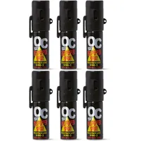 Pfefferspray OC5000 SSG-3 Breitstrahl 15ml KO-Spray mit seitlichem Clip und Fingerschutz (6X 15ml)