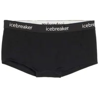 Icebreaker Sprite Hot Pants Damen - Black / Black - XL