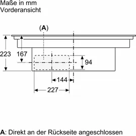 Neff V58NHQGA7 Induktionskochfeld mit Kochfeldabzug Autark (V58NHQ4L0 + Z861SB2)
