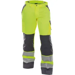 DASSY® Buffalo Warnschutz Bundhose mit Kniepolstertaschen - neongelb/zementgrau - 66