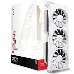 XFX Radeon RX 9070XT QUICKSILVER Gaming 16GB White - 16GB GDDR6, 1x HDMI, 3x DP