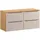 petits-meubles Waschtischunterschrank 120 x 59 cm Beige/Braun