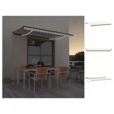 vidaXL Einziehbar LED Gelenkarmmarkise 450 x 300 cm creme 3069122