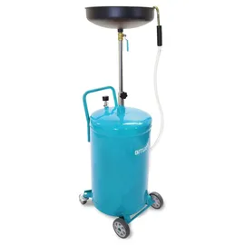 BITUXX Mobiler 80L Ölauffangwagen Ölablassgerät Altölauffang Ölwechsel Druckluft Entleerung 38,5cm Trichter