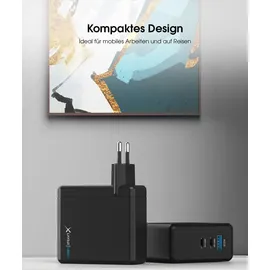 Xlayer Powercharger 140W mit 2x USB-C 1x USB-A GaN-Technologie