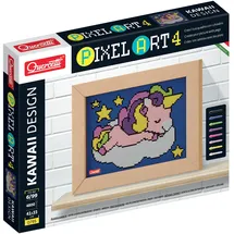 Quercetti - 0795 Pixel Art Kawaii Design Einhorn; Steckspiel