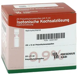 Isotonische Kochsalzlösung 0,9% Plastikampullen