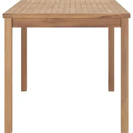 vidaXL Garten-Esstisch Beistelltisch 160 x 80 x 77 cm Braun