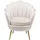 vente-unique Sessel Lalea Samt beige