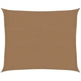 vidaXL Sonnensegel 160 g/m2 Taupe 2,5x3 m HDPE